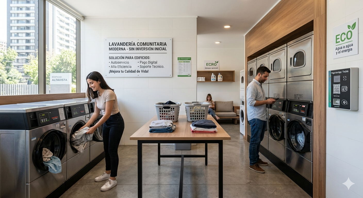 Lavandería inteligente: la evolución del autoservicio en edificios y condominios